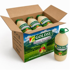 Goldsu Doğal Fermente Elma İçeceği 3 Lt 8 Adet